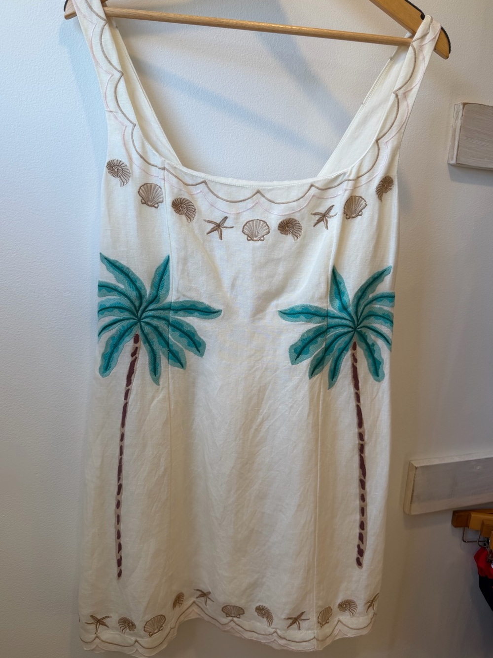 Steph Beachfront Embroidery Mini Dress